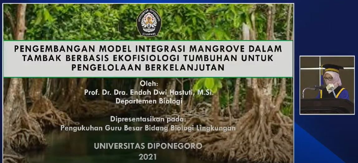 Endah Dwi Hastuti Dikukuhkan sebagai Guru Besar Ekofisiologi FSM UNDIP