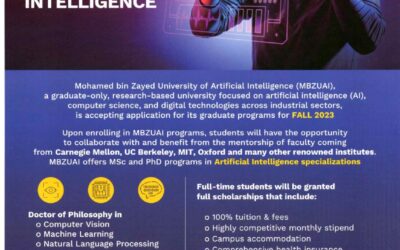 Postgraduate Full Scholarship in Mohamed bin Zayed University of Artificial Intelligence