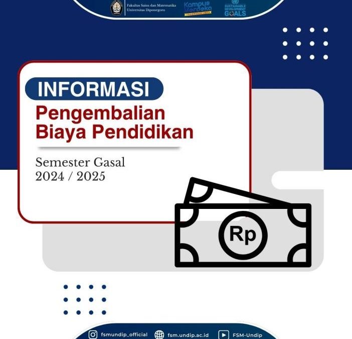 Informasi Terkait Pengembalian Biaya Pendidikan Mahasiswa untuk Semester Gasal 2024/2025