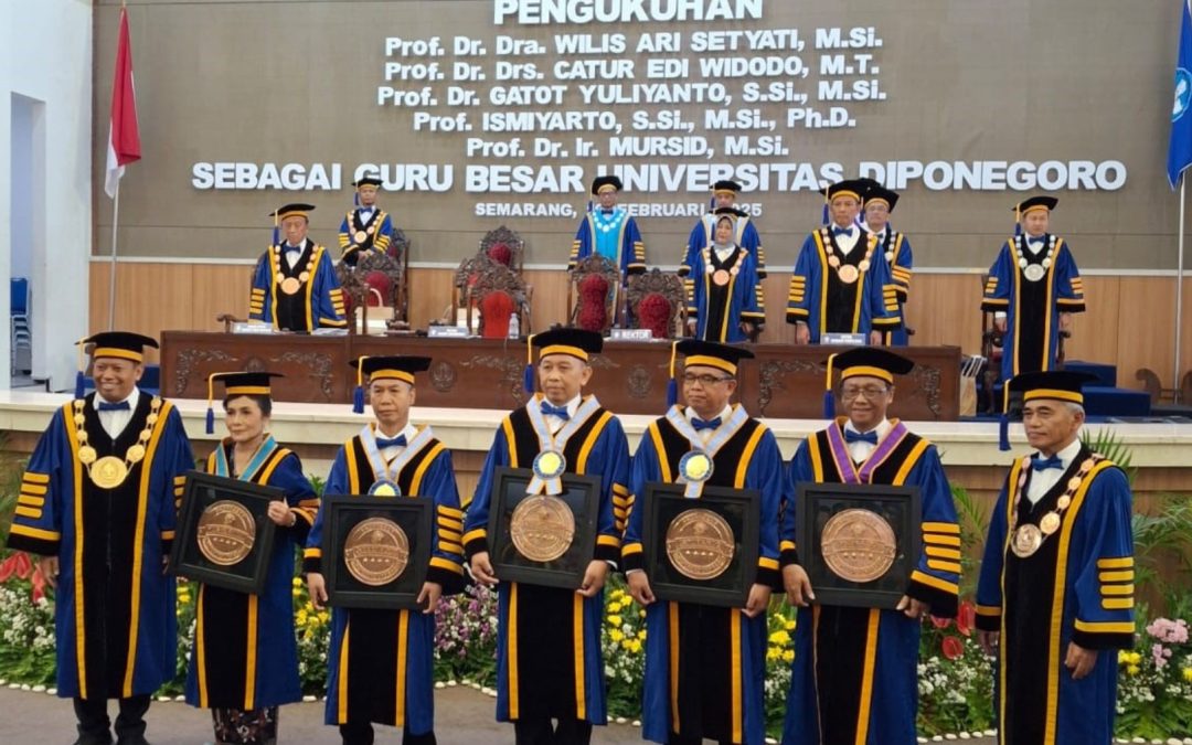 FSM Undip Kukuhkan Tiga Guru Besar, Angkat Inovasi dalam Teknologi Kesehatan, Geofisika, dan Kimia Hijau