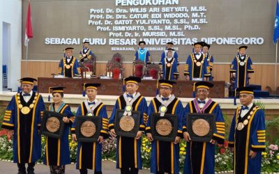 FSM Undip Inaugurates Three Professors, Promotes Innovation in Health Technology, Geophysics, and Green Chemistry