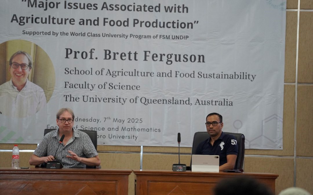 General Lecture Bahas Isu Strategis dalam Pertanian dan Produksi Pangan bersama Prof. Brett Ferguson