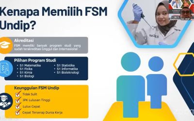 FSM UNDIP dan Neutron Gelar Sosialisasi Program Studi di FSM Secara Daring