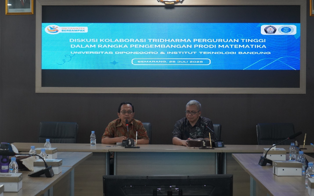 FSM UNDIP dan ITB Perkuat Kolaborasi Strategis untuk Pengembangan Departemen Matematika